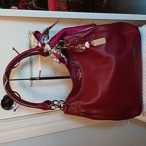 Coach deep red bag